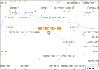 map of Servanches