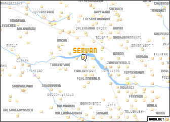 map of Servān