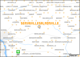 map of Servaville-Salmonville