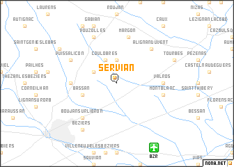 map of Servian