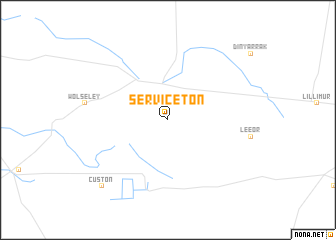 map of Serviceton