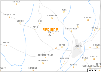 map of Service