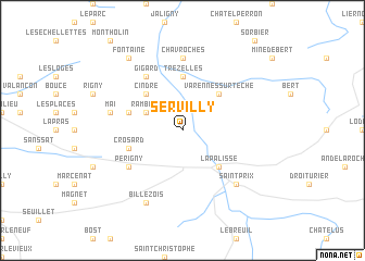 map of Servilly
