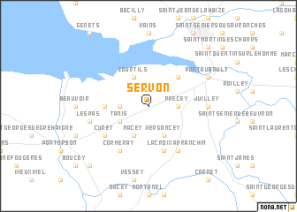 map of Servon