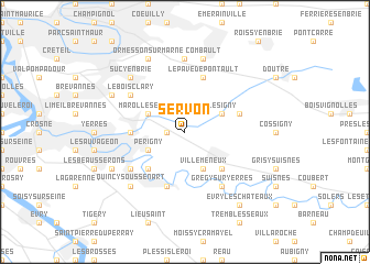 map of Servon