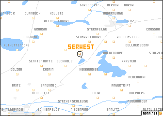 map of Serwest