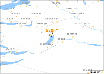map of Serwy