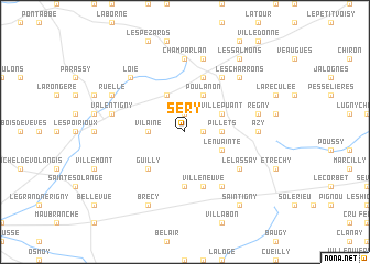 map of Séry