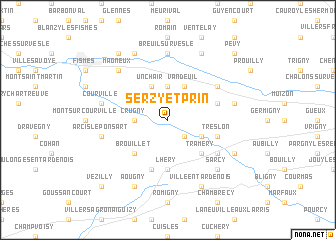 map of Serzy-et-Prin