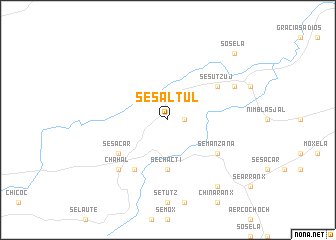 map of Sesaltul