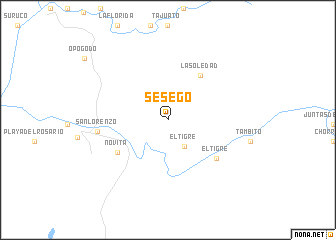 map of Sesegó