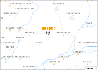 map of Seseña