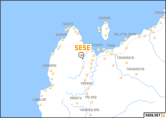 map of Sese