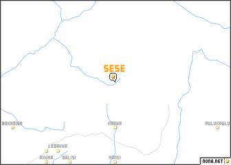map of Sese