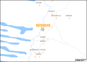 map of Sesheke