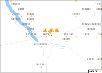 map of Sesheke