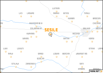 map of Sesīle