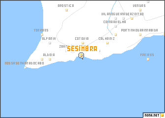 map of Sesimbra