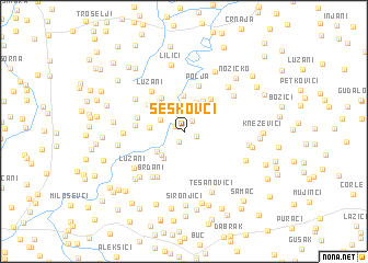 map of Šeškovci