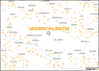 map of Šesnaesti-Kilometar