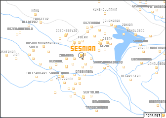 map of Sesnīān