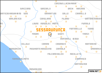 map of Sessa Aurunca