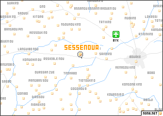 map of Sessénoua