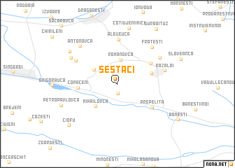 map of Şestaci