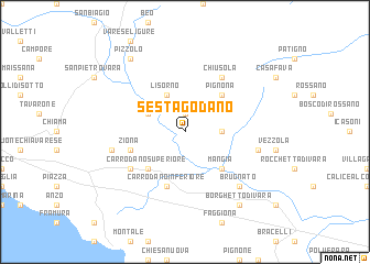 map of Sesta Godano