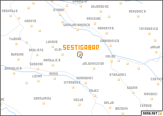 map of Šesti Gabar