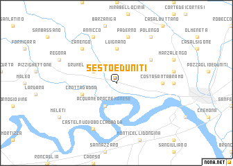 map of Sesto ed Uniti