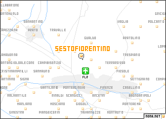 map of Sesto Fiorentino