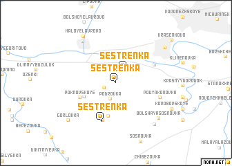 map of Sestrënka