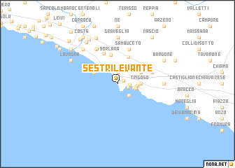 map of Sestri Levante