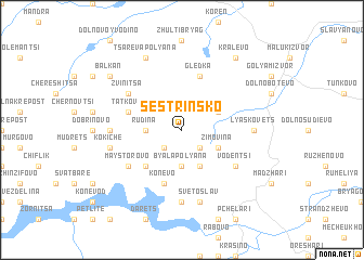 map of Sestrinsko