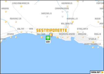 map of Sestri Ponente