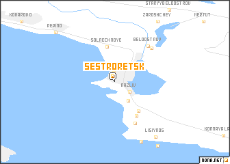 map of Sestroretsk