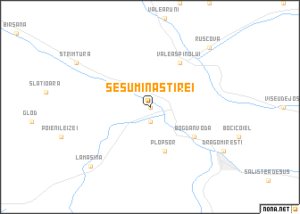 map of Şesu Mînăstirei