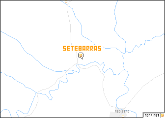 map of Sete Barras