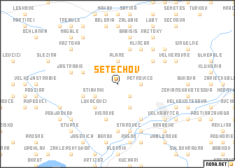 map of Setechov