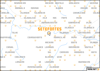 map of Sete Fontes