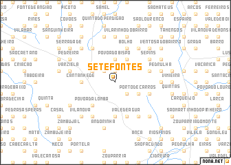 map of Sete Fontes