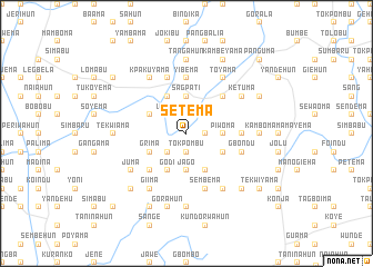map of Setema