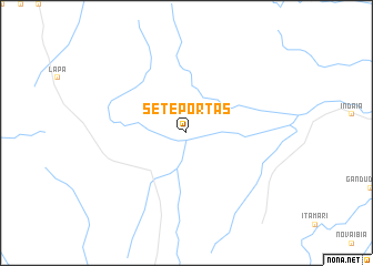 map of Sete Pôrtas