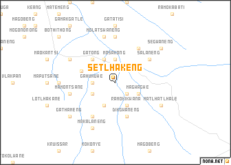 map of Setlhakeng