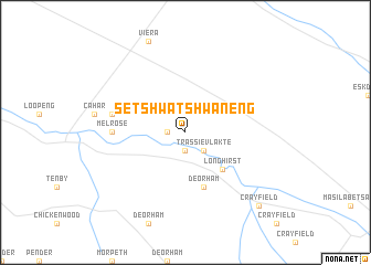 map of Setshwatshwaneng