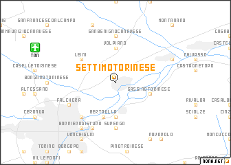 map of Settimo Torinese