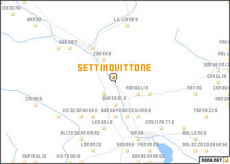 map of Settimo Vittone