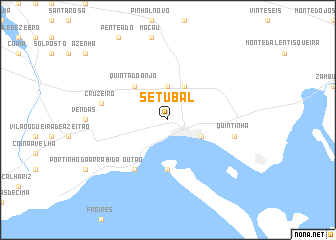 map of Setúbal