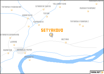 map of Setyakovo